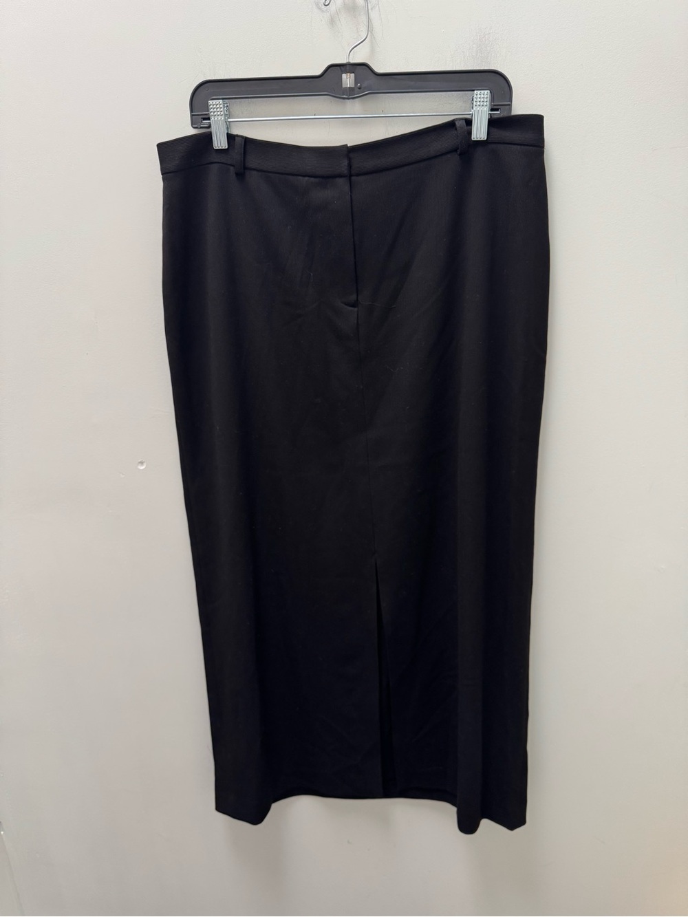 Rafaella Black Pencil Skirt with Center Vent